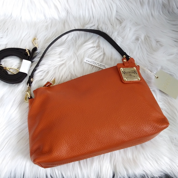 NWT VALENTINA LEATHER CROSSBODY SHOULDER BAG PURSE